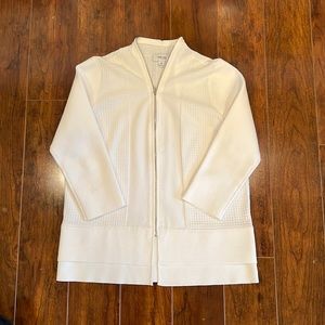 Per se by Carlisle white cardigan sweater